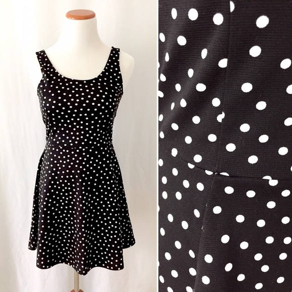 SOLD! Divided H&M B+W Polkadot Dress! π€